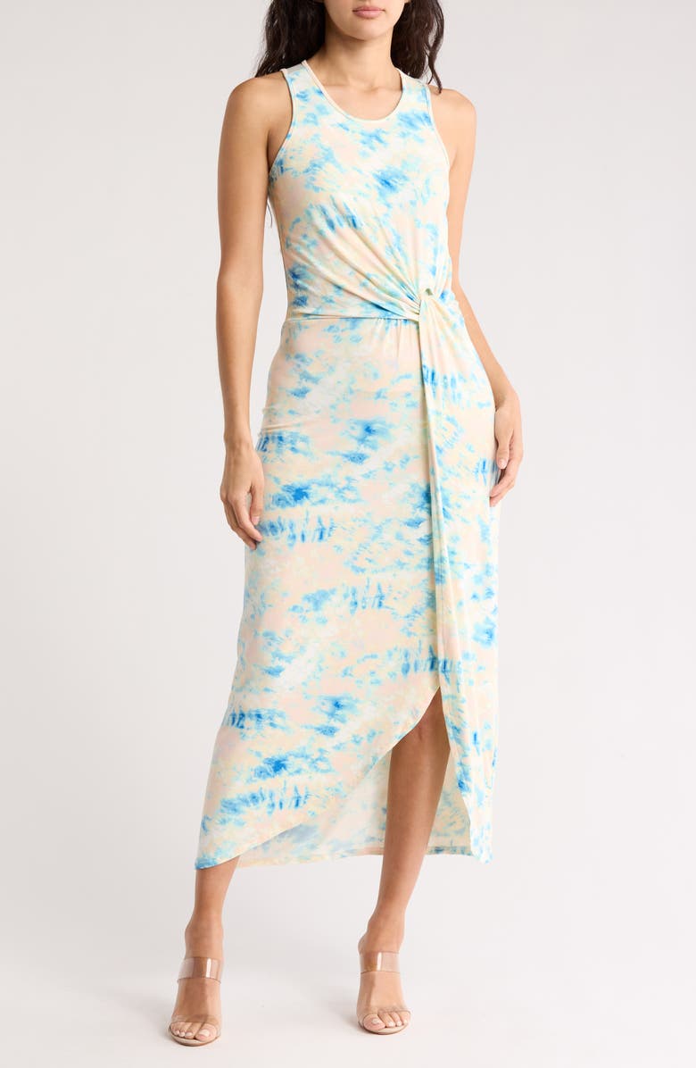 Tart Brett Tie Dye Sleeveless Maxi Dress, Main, color, Cloud Tie Dye