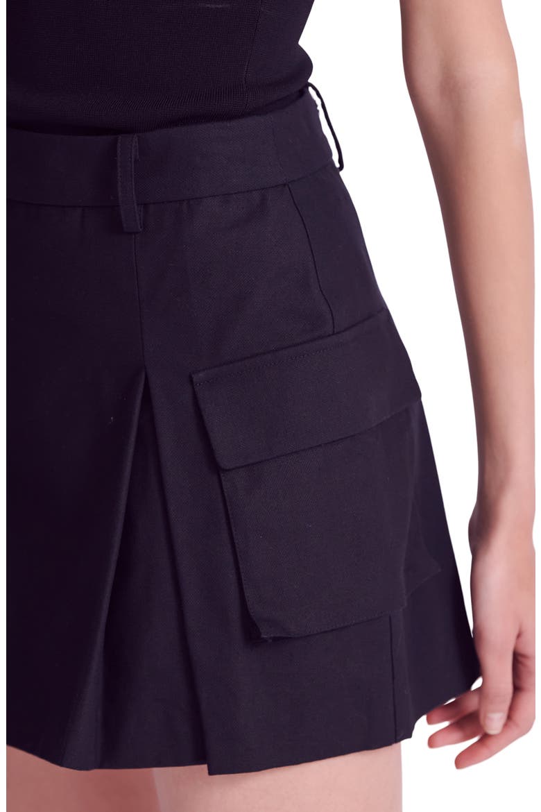 Cargo Flap Patch Pocket Miniskort, Alternate, color, BLACK
