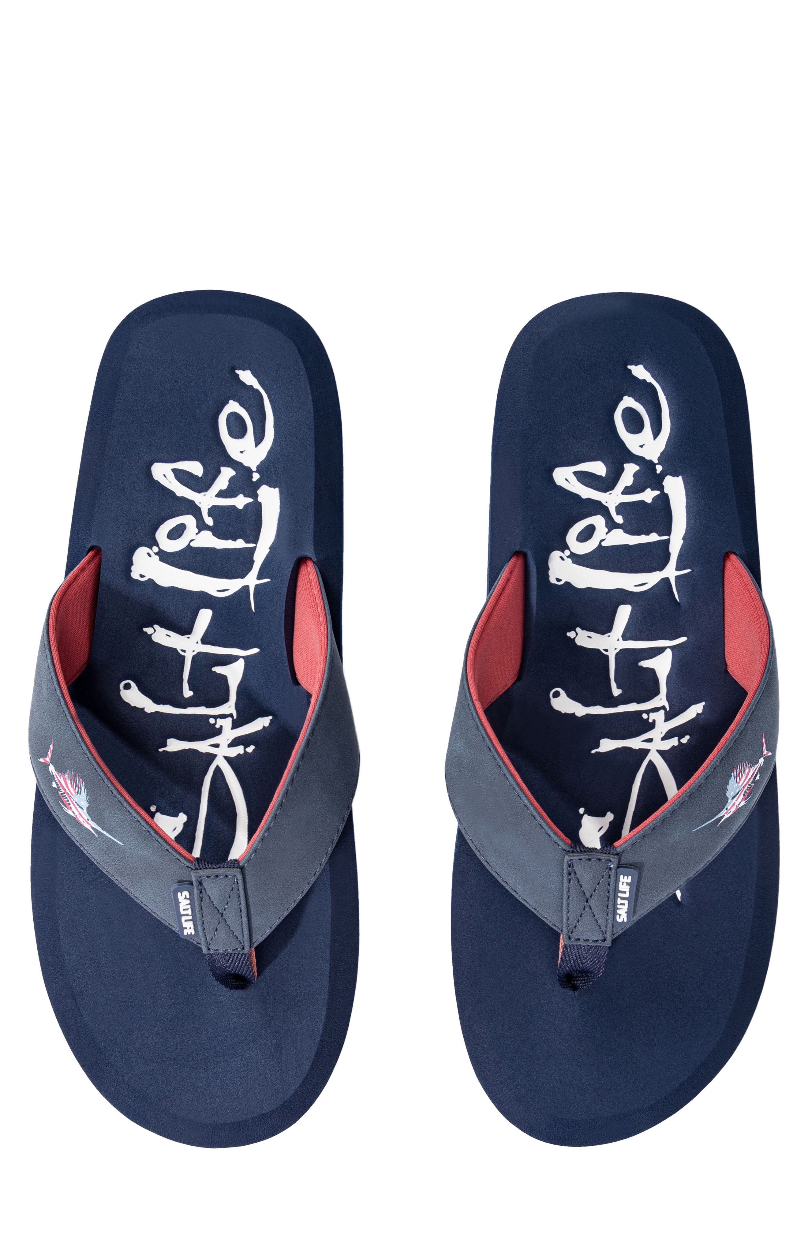 The Skiff Americana Flip Flop, Alternate, color, NAVY