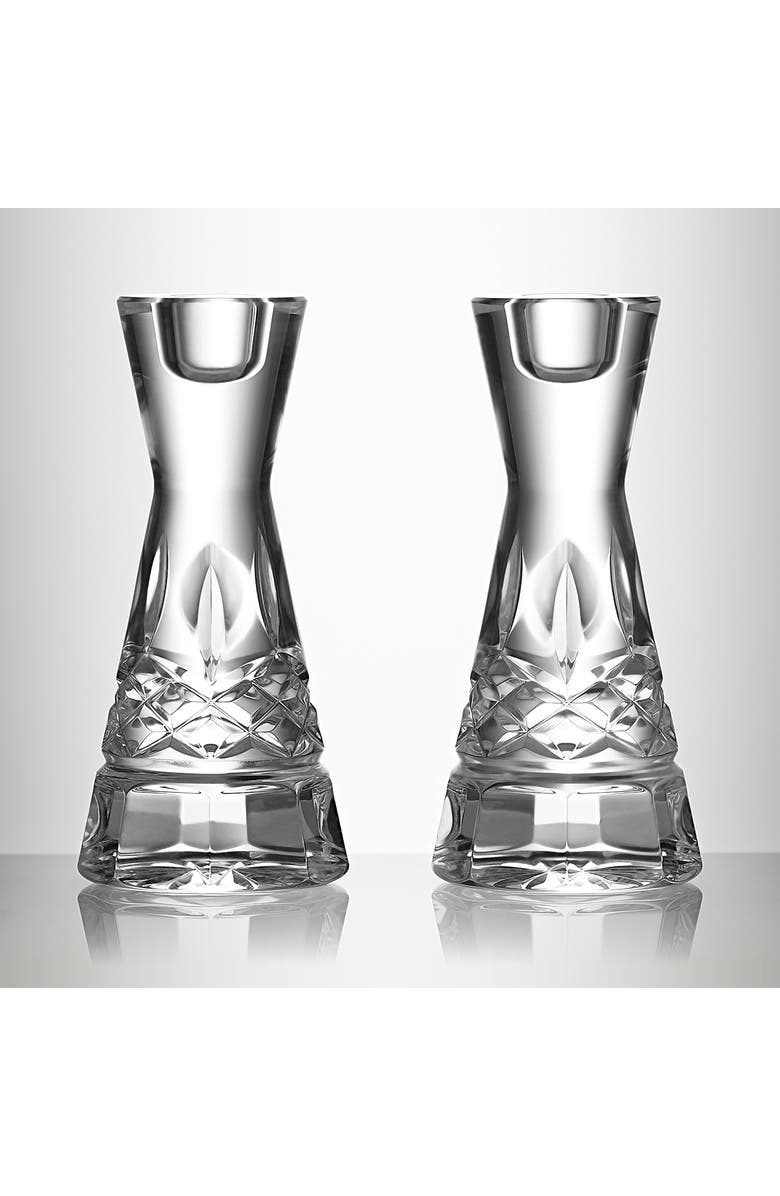 Waterford Lismore Set of 2 Round Candlesticks, Alternate, color,