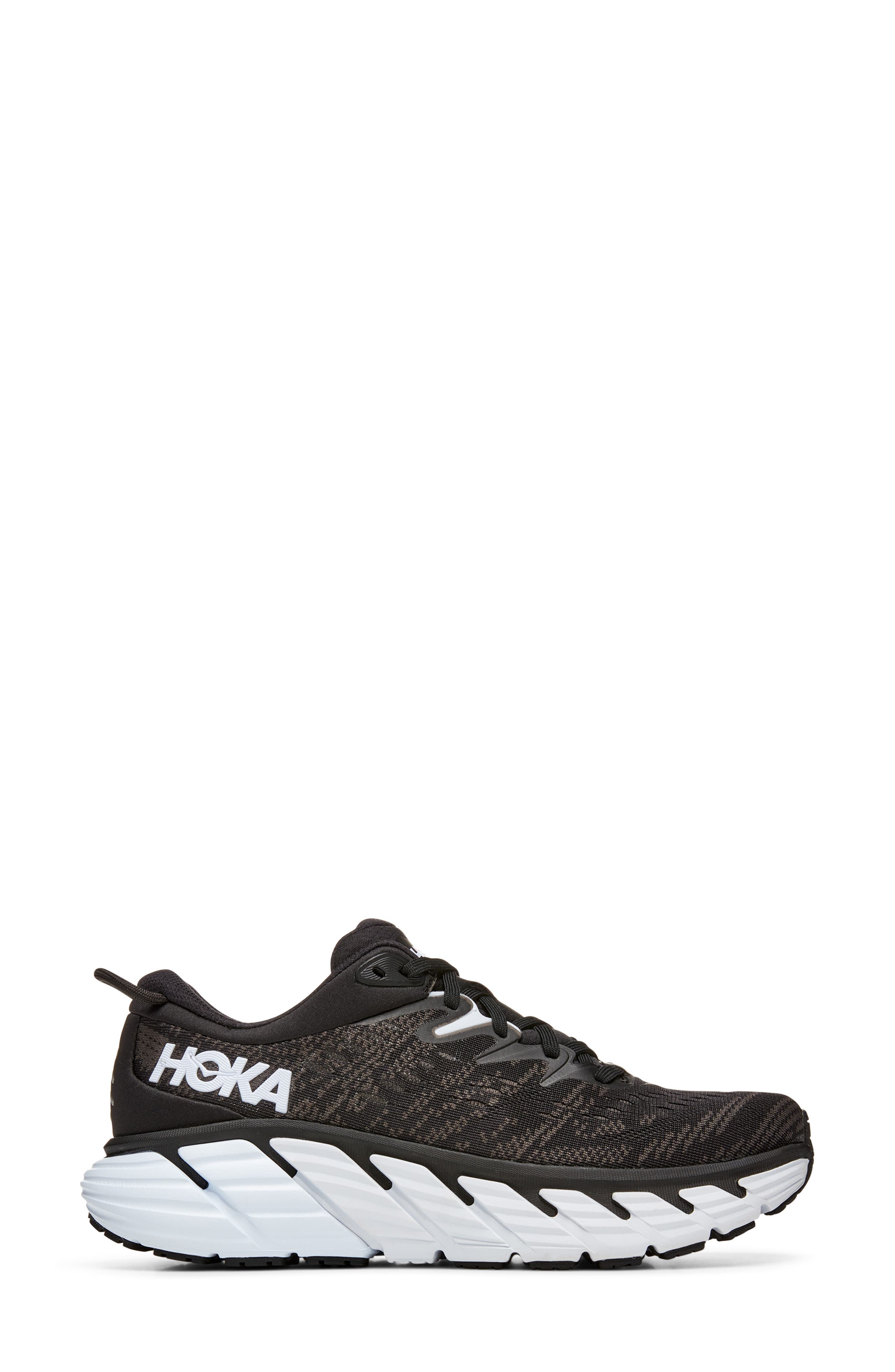 HOKA Gaviota 4 Running Shoe, Alternate, color, Black / White