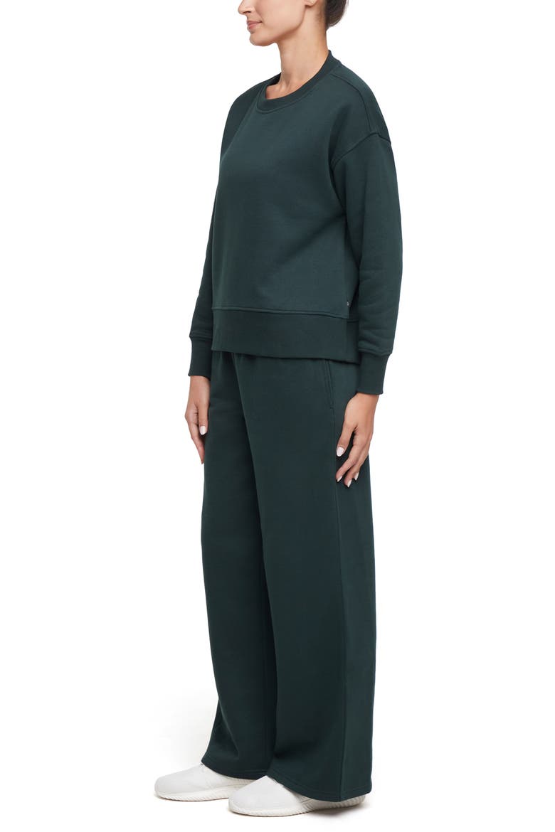 Wren Fleece Sweatshirt & Pants Set, Alternate, color, SCARAB