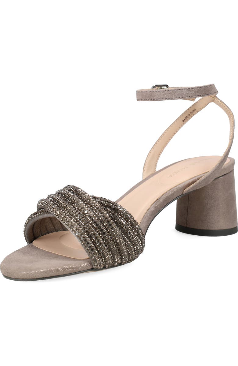 Pelle Moda Noli Ankle Strap Sandal, Alternate, color, Pewter