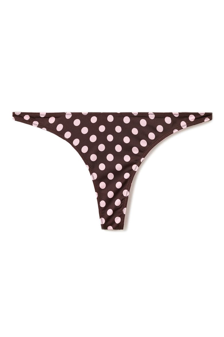 Reversible Polka Dot Bikini Bottoms, Alternate, color, PINK