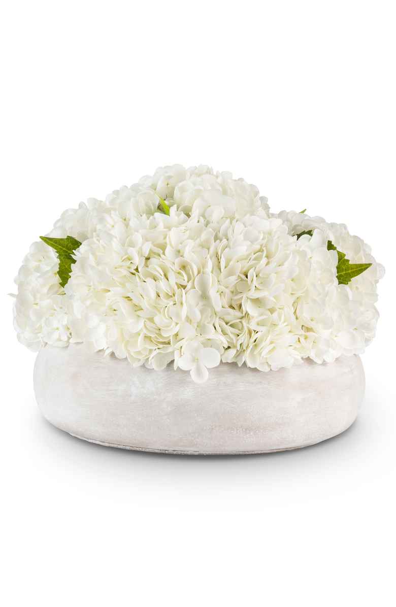 CocoBella Ezri RealTouch Hydrangea, Main, color, Snow