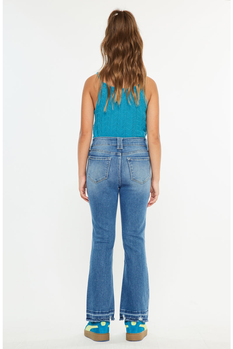 Bibi High-Rise Cropped Bootcut Jeans, Alternate, color, Medium Wash