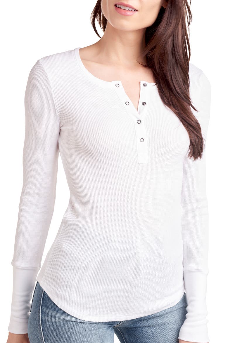 Classic Thermal Henley, Main, color, WHITE