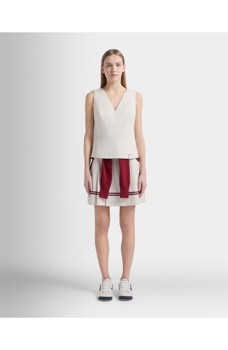Bally Tennis Collection Sleeveless Top, Alternate, color, White