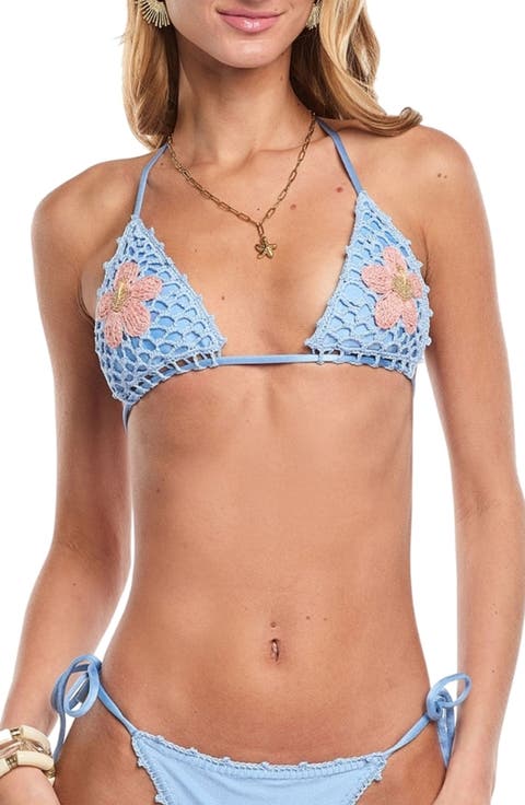 Miss Flowers Crochet Bikini Top