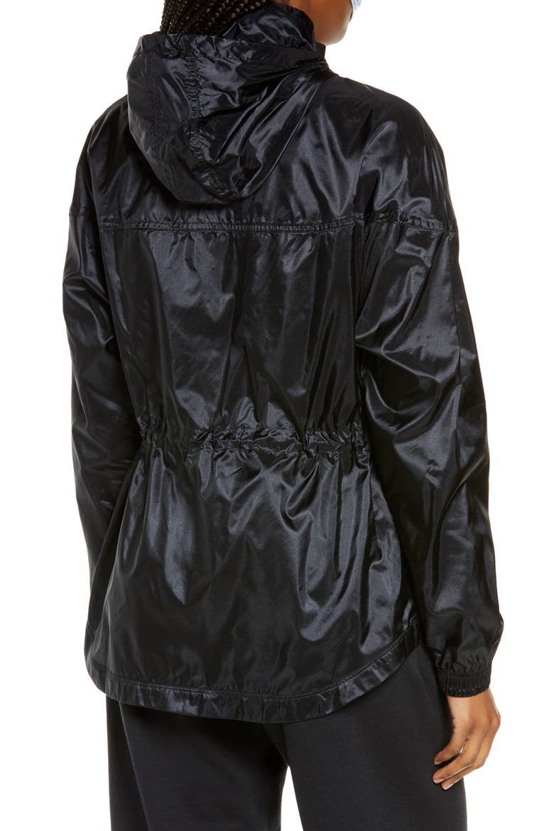 Sportswear Windrunner Hooded Ripstop Jacket, Alternate, color, BLACK/ WHITE