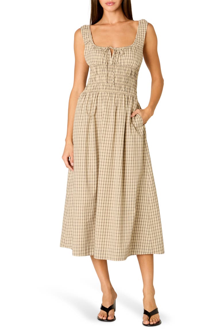 Salt Midi Dress, Main, color, SAND