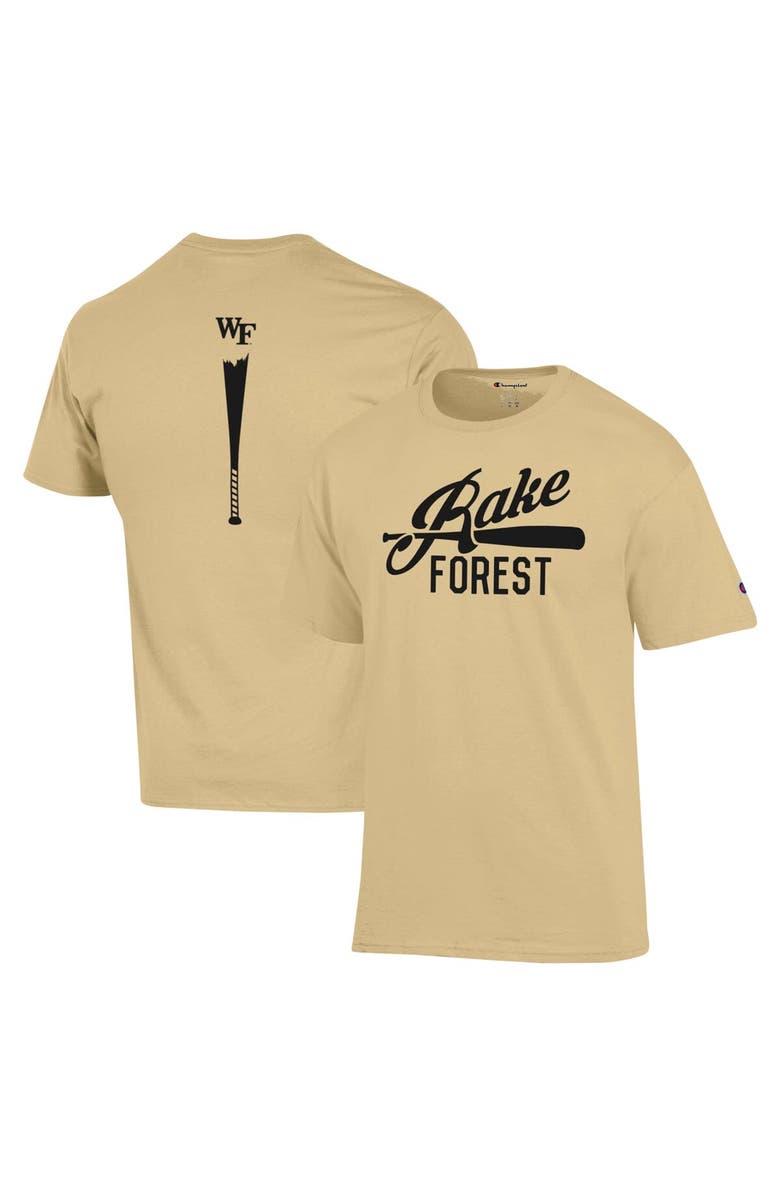 Champion Men's Champion Gold Wake Forest Demon Deacons Rake Forest Baseball 2-Hit T-Shirt, Main, color, Gold