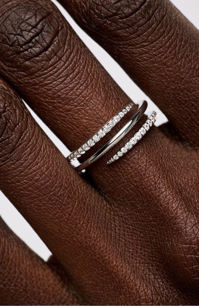 Ana Luisa Claw Ring - Oren Triple Silver, Alternate, color, Silver