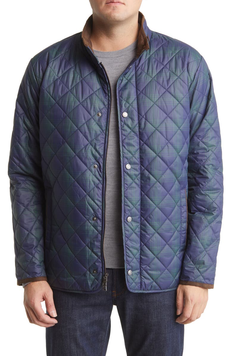 Peter Millar Suffolk Quilted Travel Coat, Main, color,