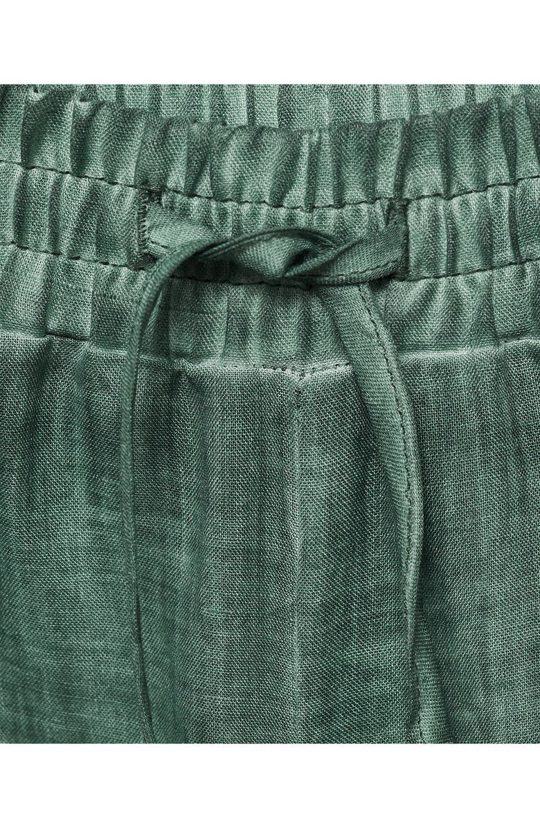 MANGO Overdyed Wide Leg Ramie Pants, Alternate, color, 