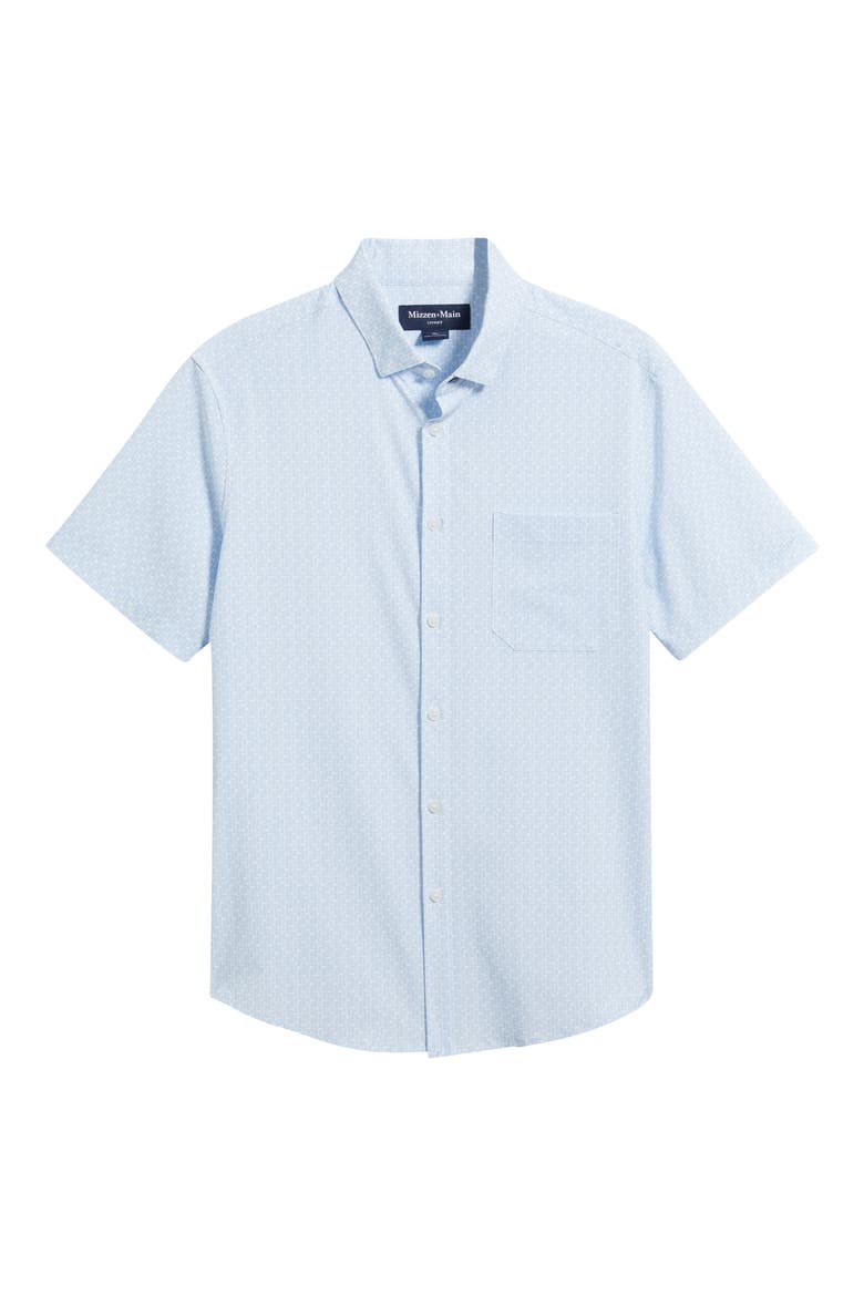 LEEWARD SS DRESS SHIRT, Alternate, color, WHITE TRIANGLE DASH CLASSIC