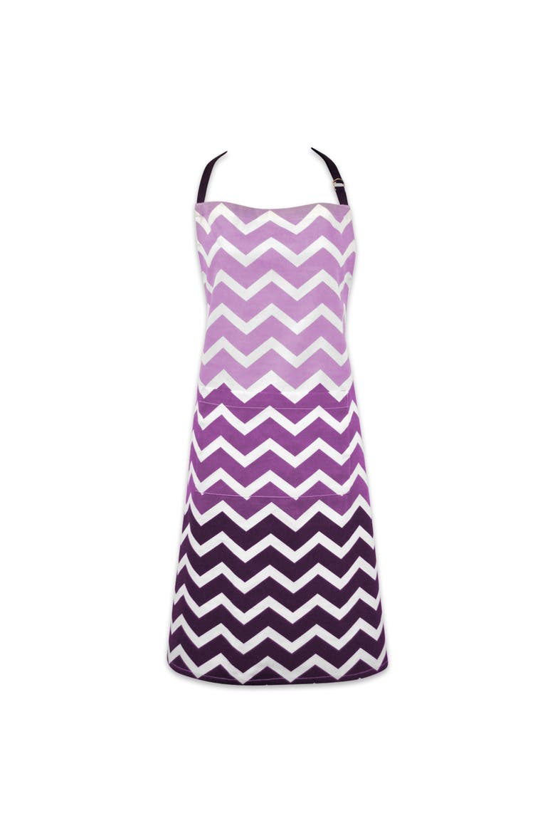 Eggplant Ombre Printed Chef Apron, Main, color, Eggplant