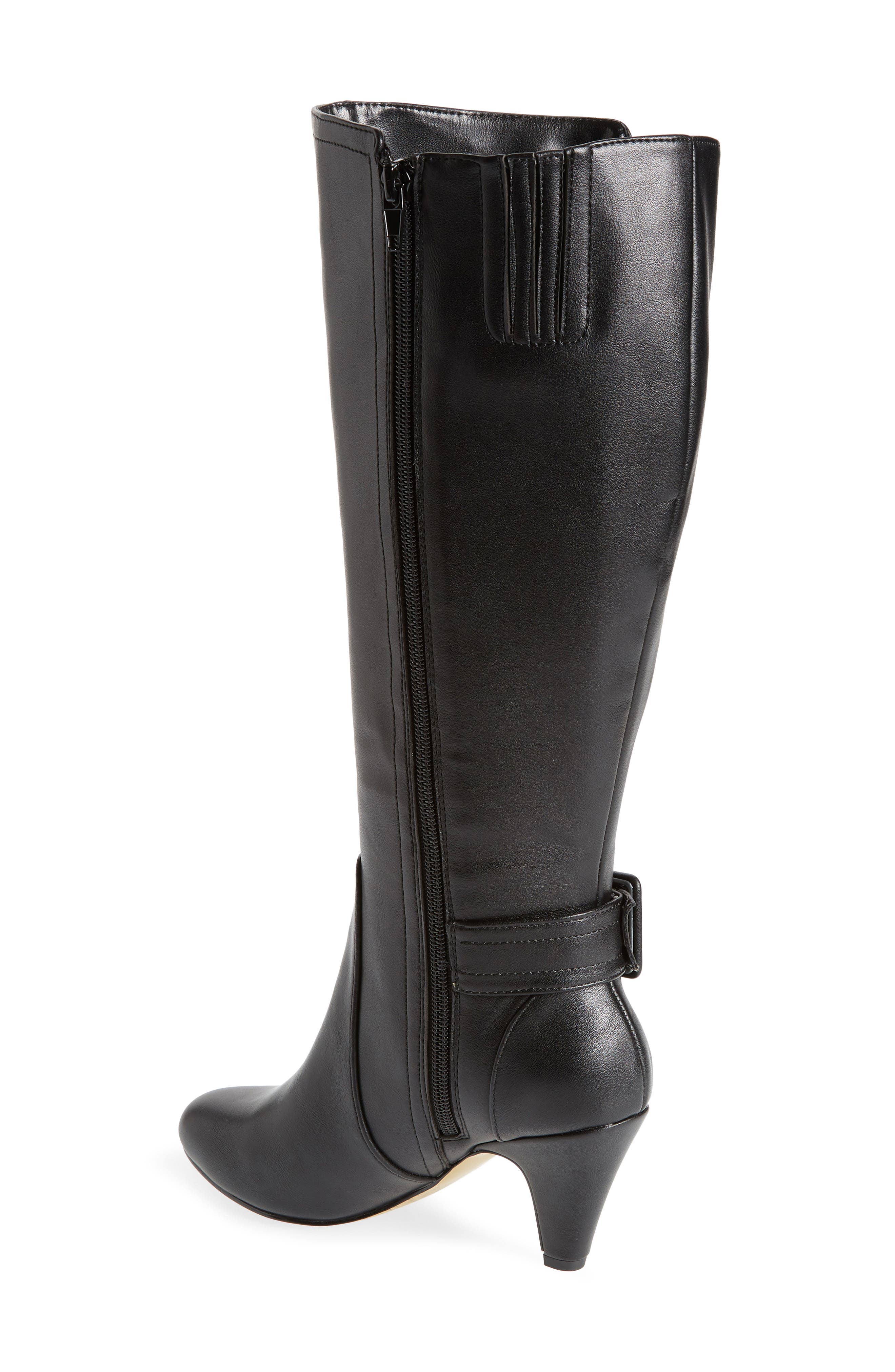 Bella Vita Troy II Knee High Boot, Alternate, color, Black