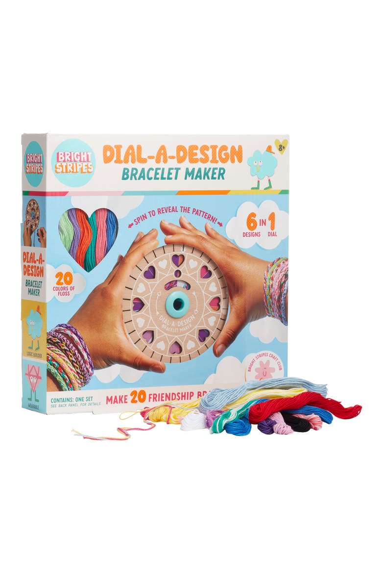 Dial-a-Design Friendship Bracelet Maker, Alternate, color, MULTI
