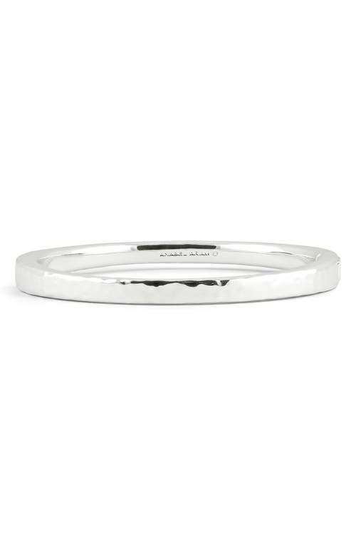 Anabel Aram Jewelry Farrier Medium Hinged Bangle in Silver  product