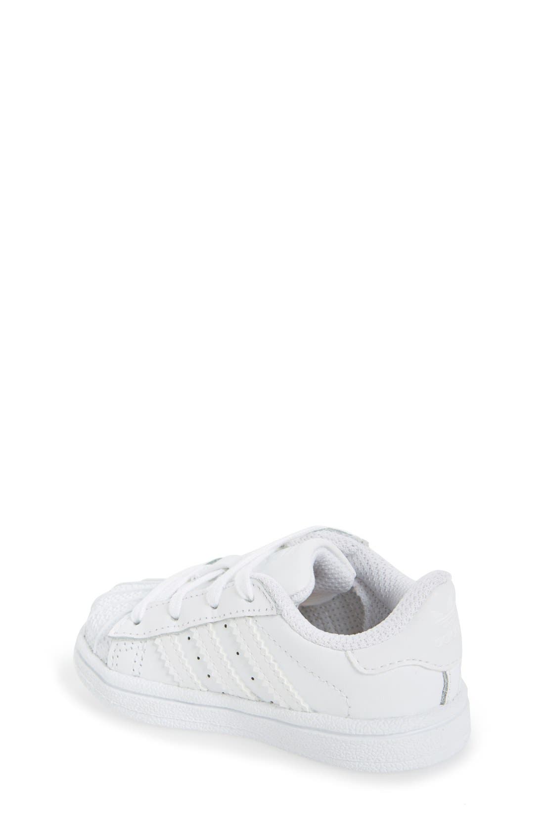 'Superstar' Sneaker, Alternate, color, WHITE/ WHITE