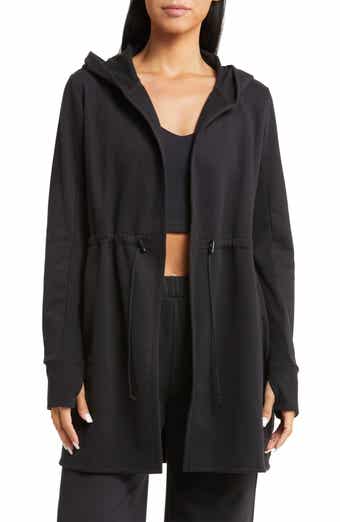 Beyond Yoga On the Go Open Front Hooded Jacket