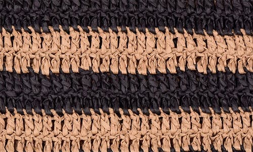 Adornia Striped Raffia Hobo Bag