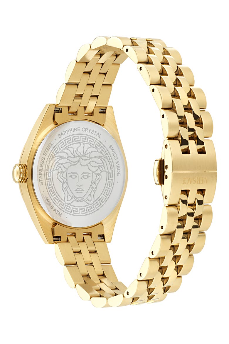 V-Code Bracelet Watch, 36mm, Alternate, color, IP YELLOW GOLD