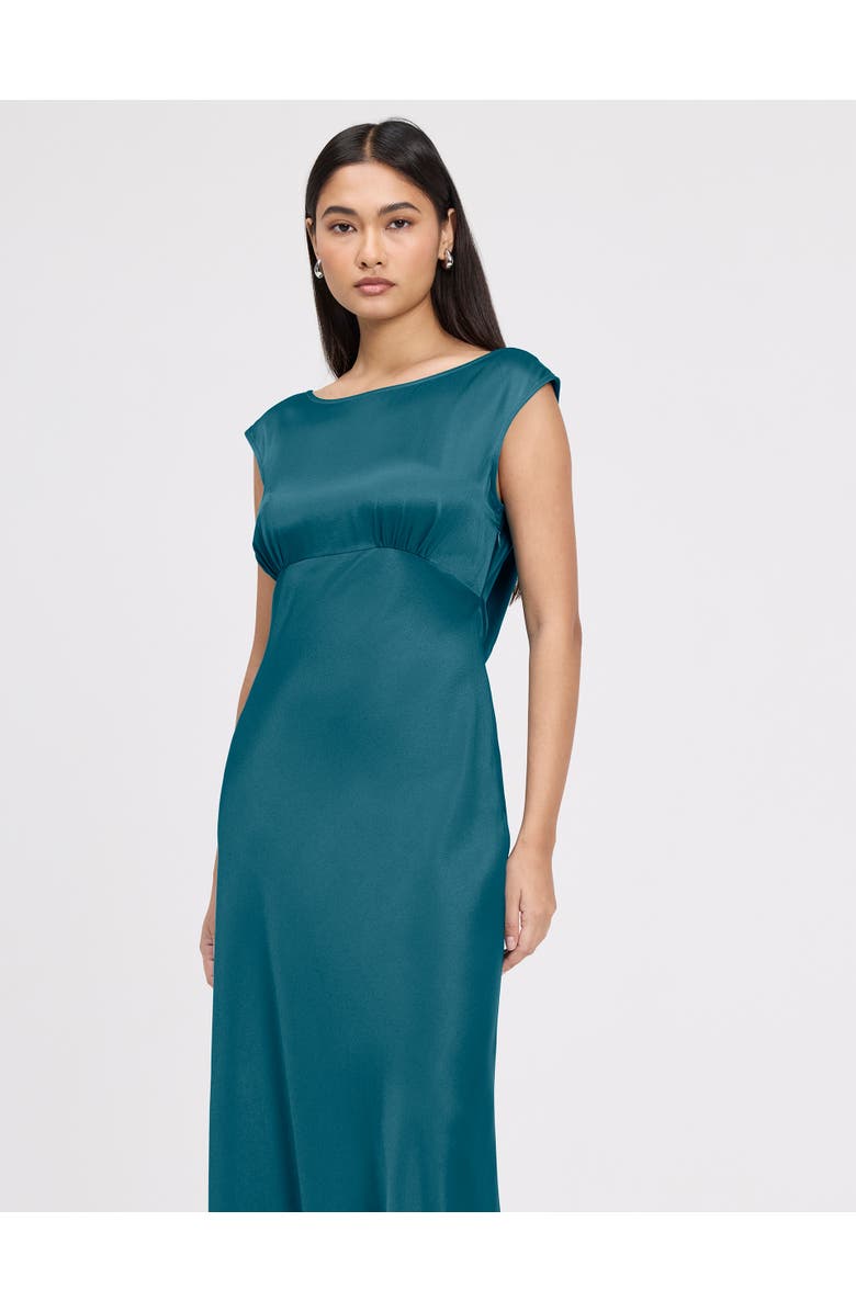 Ghost London Octavia Cowl Back Satin Maxi Dress, Alternate, color, Emerald