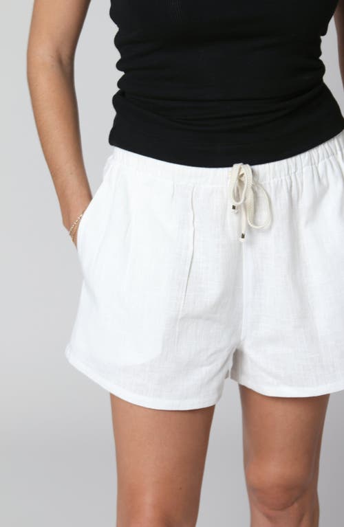 Leisure Lab Solana Relaxed Linen Short In White
