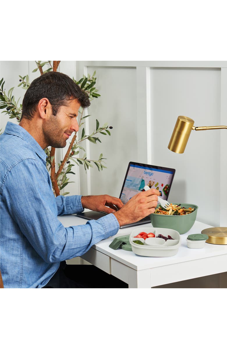 BENTGO All-in-One Salad Container, Alternate, color, Khaki Green