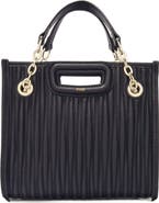 maje Mini quilted leather tote bag