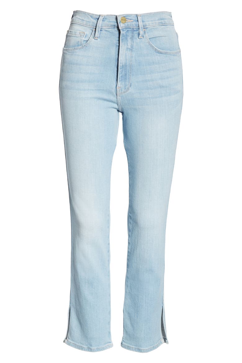Le Sylvie Slit Hem Crop Slim Jeans, Alternate, color, SUPERSTAR