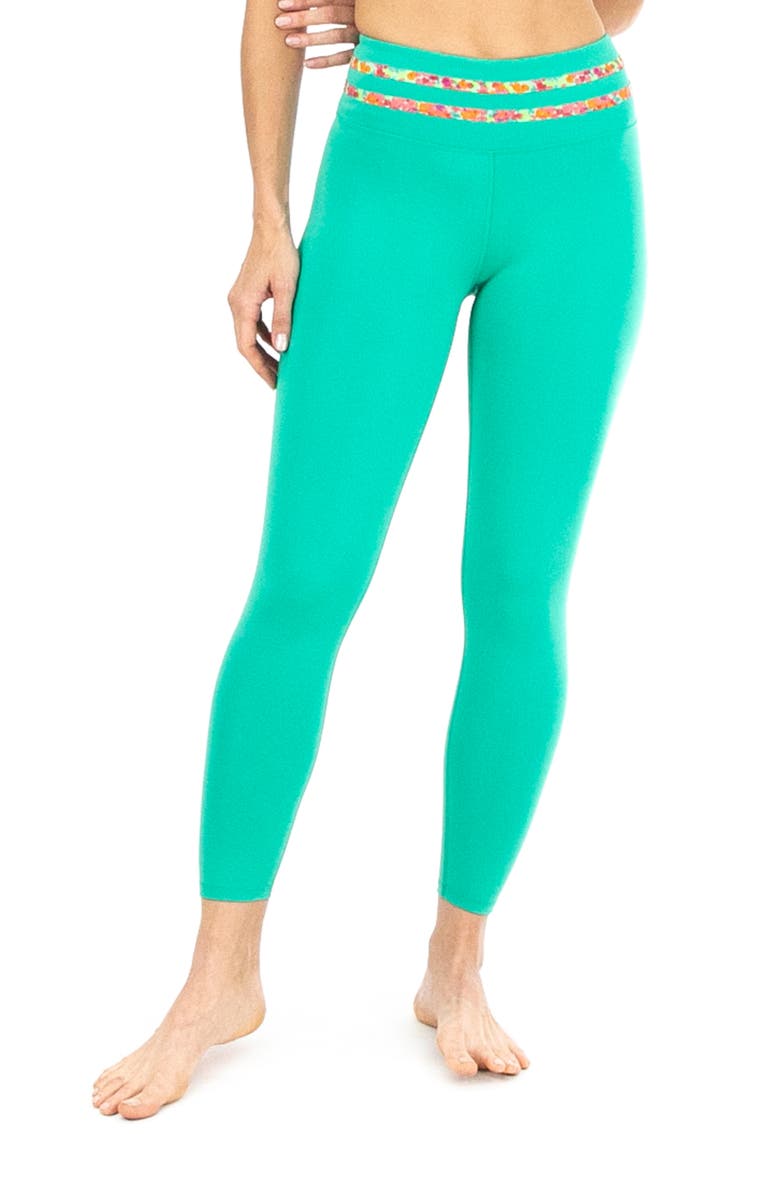 Nanette Lepore Play High Waist 7/8 Crop Leggings, Main, color,