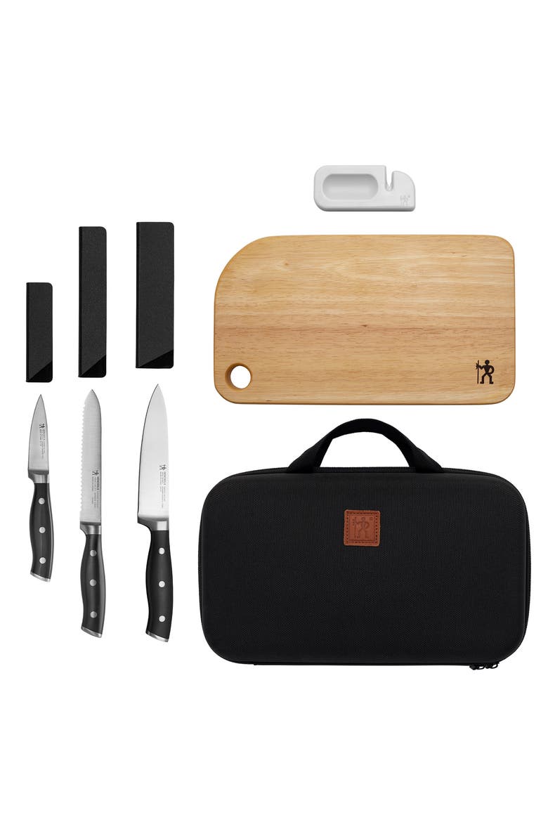 Forged Accent Knife 9-Piece Set, Main, color, BLACK