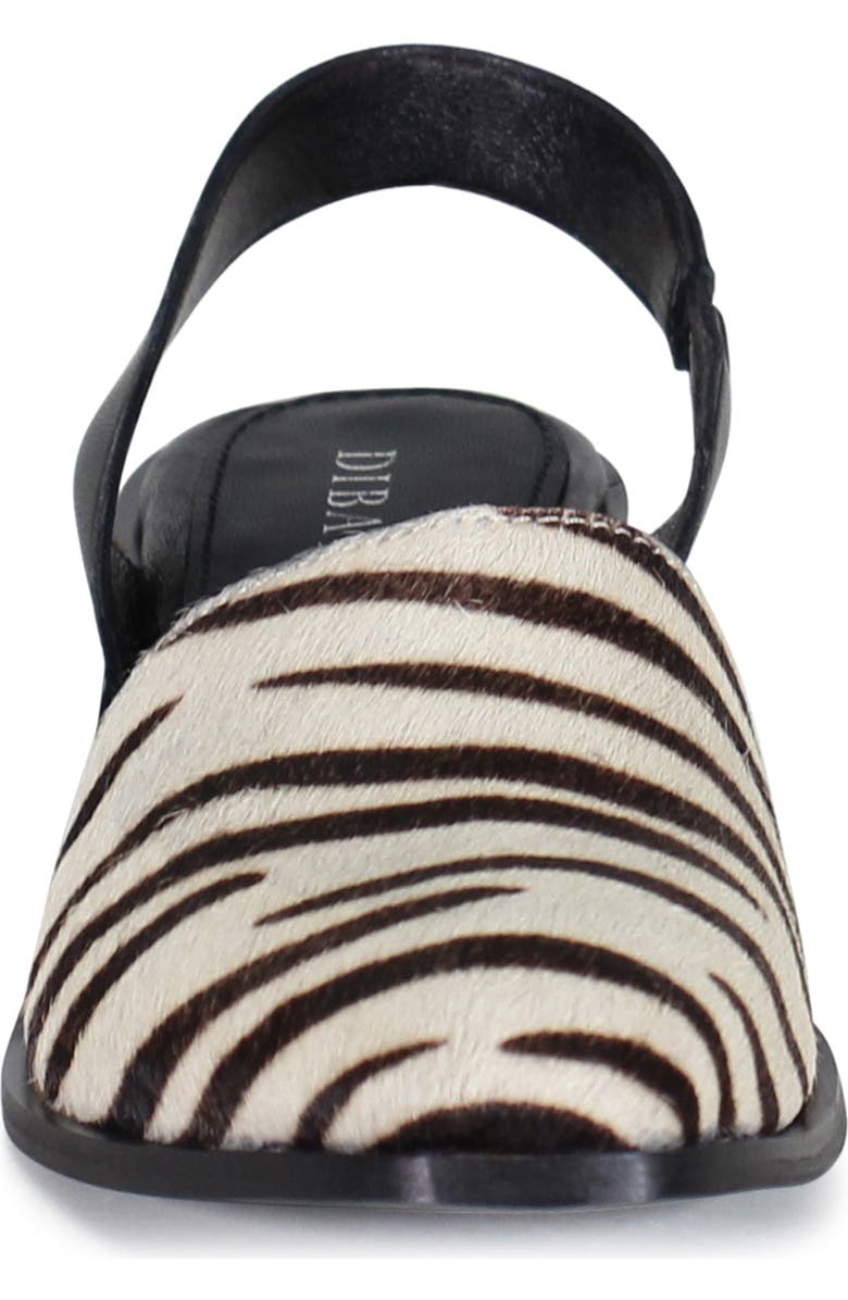 Diba True PRI ORITY Leather Sling Back Western Shoe, Alternate, color, Zebra/Black