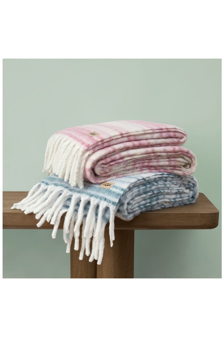 Joana Throw Blanket, Alternate, color, MISTY GREEN/ SALTWATER