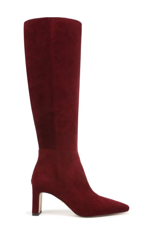 Sam Edelman Sylvia Knee High Boot In Burgundy