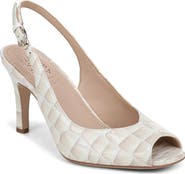 27 EDIT Naturalizer Alexa Peep Toe Slingback Pump