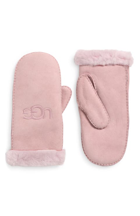 Genuine Shearling Lined Mittens