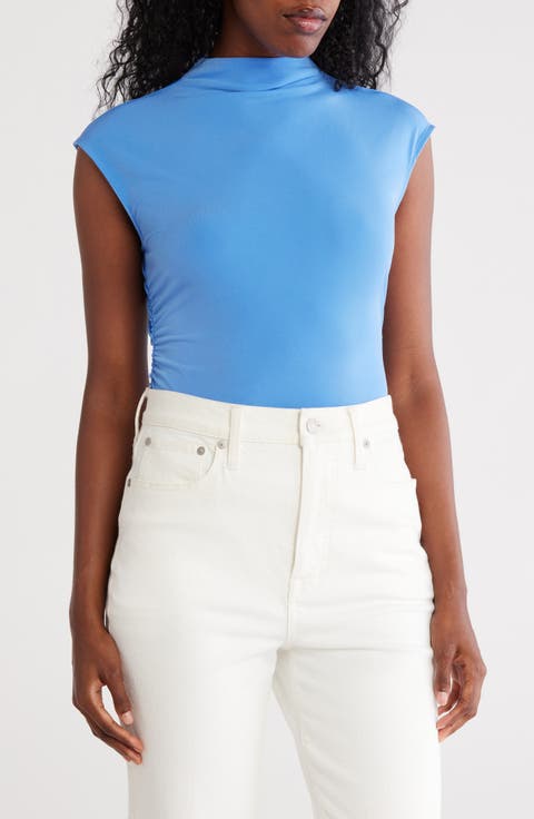Funnel Neck Knit Top