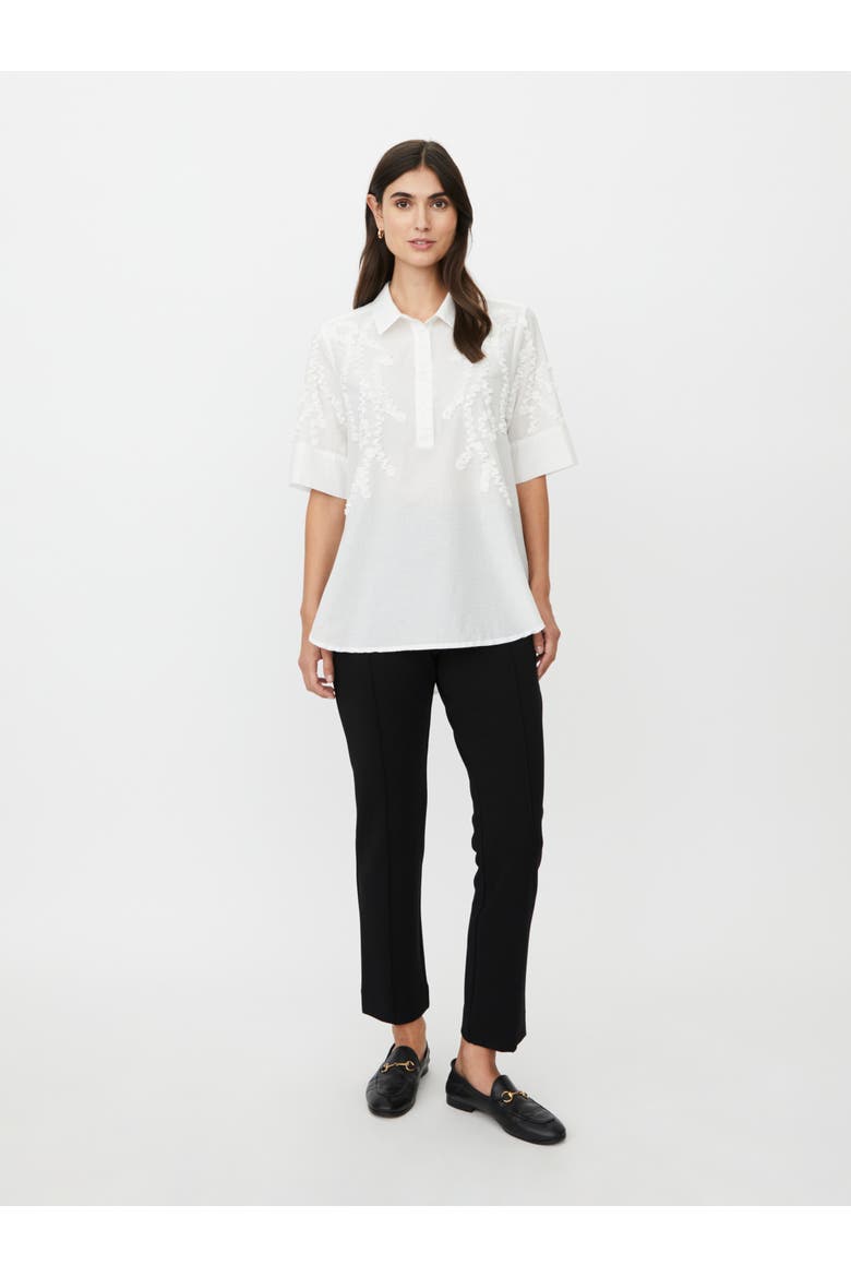 MaGinovelle Embroidered Shirt, Alternate, color, White