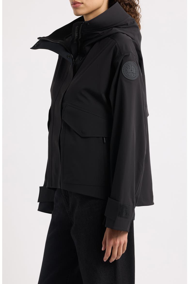 Tofino Hooded Rain Jacket, Alternate, color, BLACK - NOIR