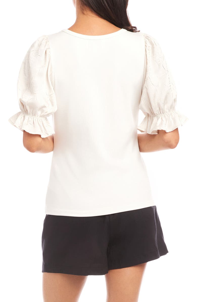 FIFTEEN TWENTY Tamra Contrast Puff Sleeve Top, Alternate, color,