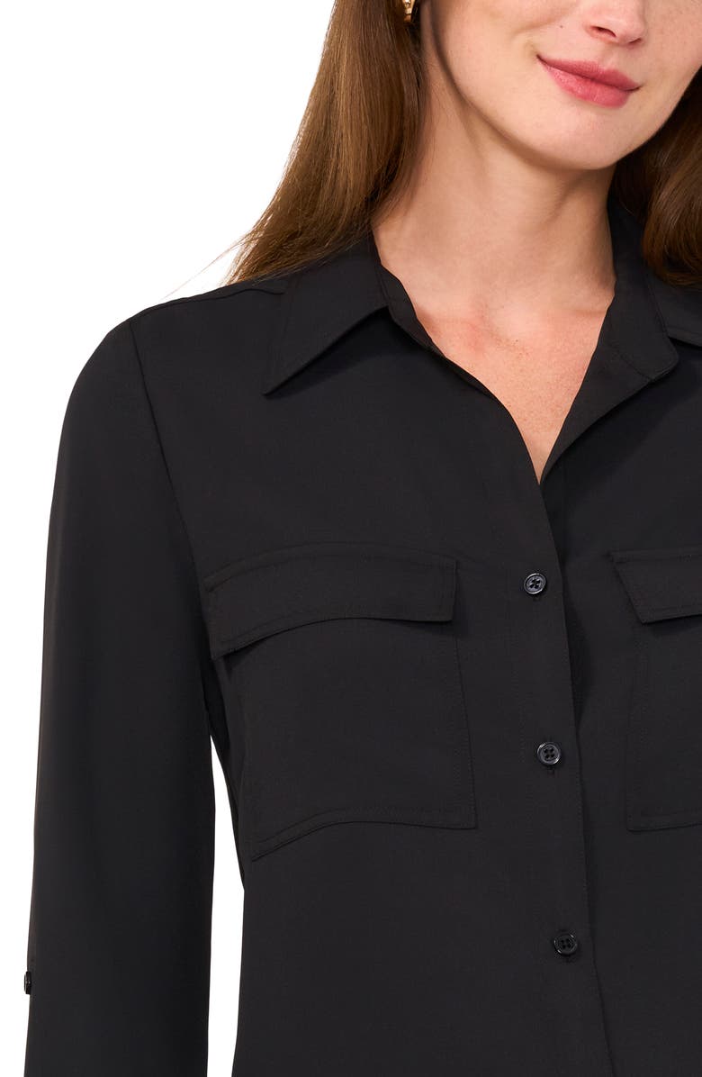 Halogen<sup>®</sup> Flap Pocket Button-Up Shirt, Alternate, color,