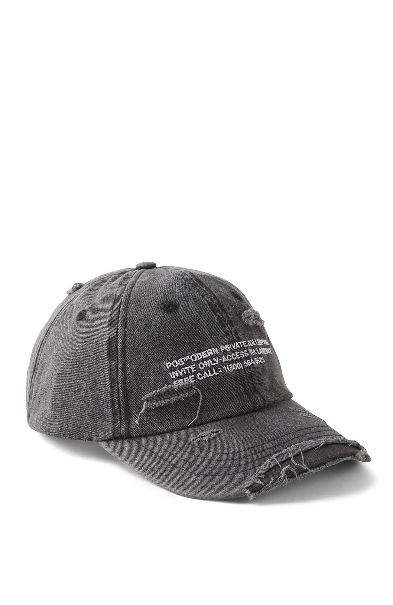 Cotton On Vintage Dad Hat in Washed Black Post Modern 