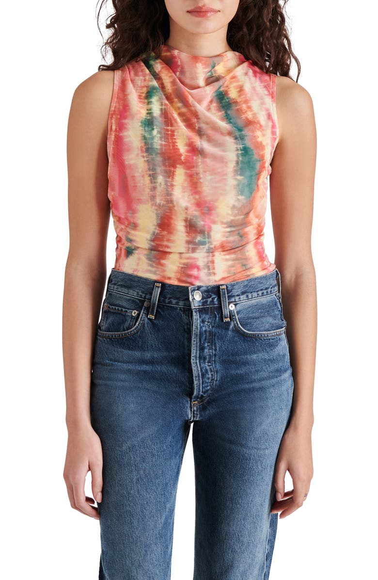 Steve Madden Dalia Cowl Neck Sleeveless Bodysuit, Main, color, 