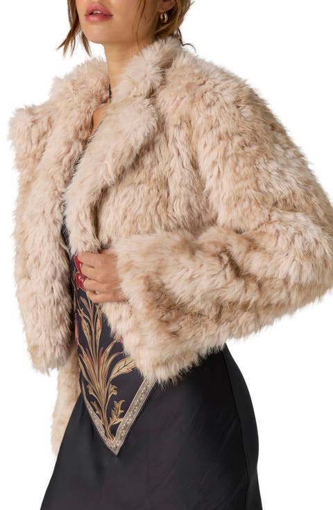 Supernova Cropped Faux Fur Jacket