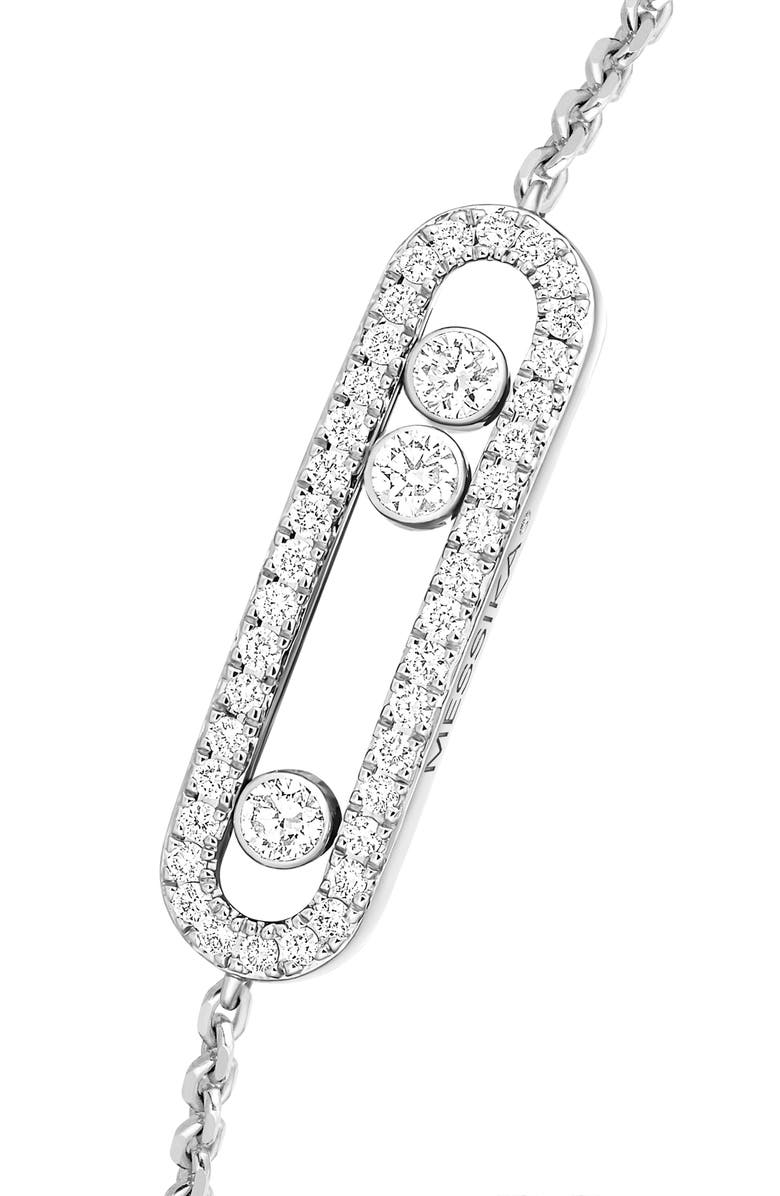 Messika Baby Move Pavé Diamond Bracelet, Alternate, color, White Gold