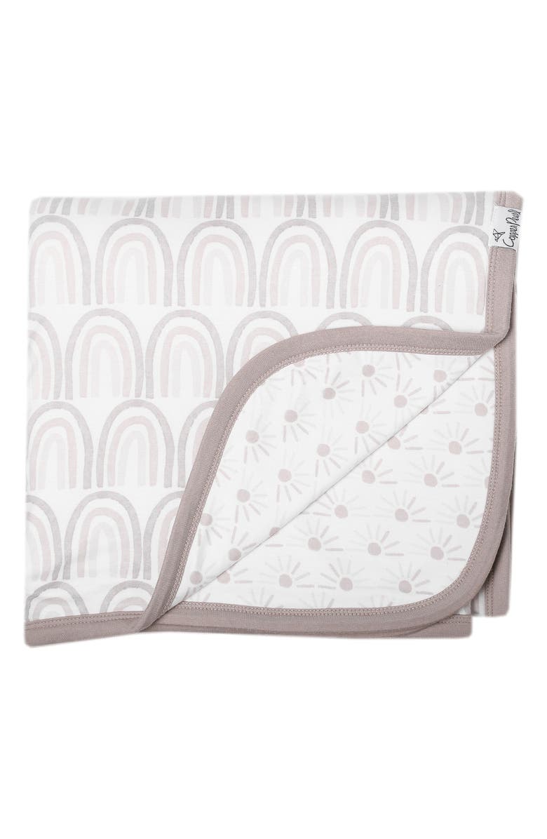 Copper Pearl Reversible Print Swaddle Blanket, Main, color, Bliss